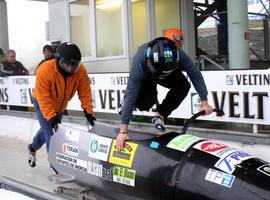 El equipo asturiano de bobsleigh clasificado para la tercera y cuarta prueba de la Copa de Europa
