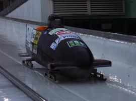 Los asturianos Díaz y Pintado, trigésimos en la Copa de Europa de bobsleigh