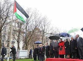 La bandera palestina ondea en la UNESCO