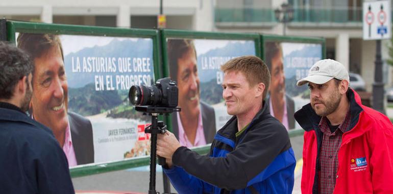 Tom Fernández realiza los anuncios de campaña de Javier Fernández