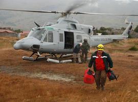 La FACh colabora en la extinción del incendio en Torres del Paine