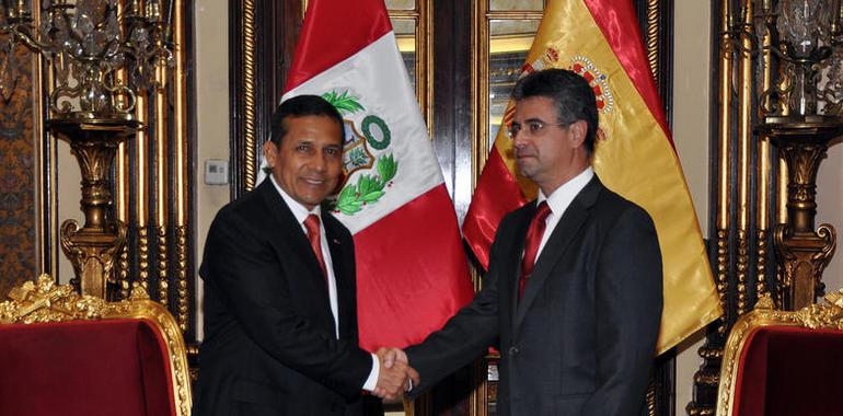 Humala recibe Cartas Credenciales del nuevo embajador de España en Perú