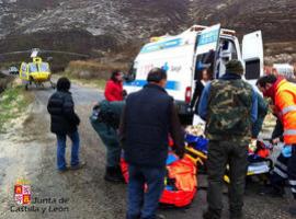 Rescatado un varón de 34 años que se cayó por una ladera en el Valle de Tabladillo (Segovia)
