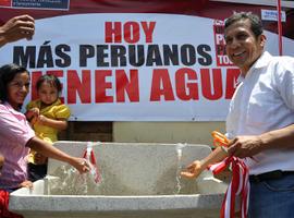 Humala quiere llevar el agua potable a todo Perú