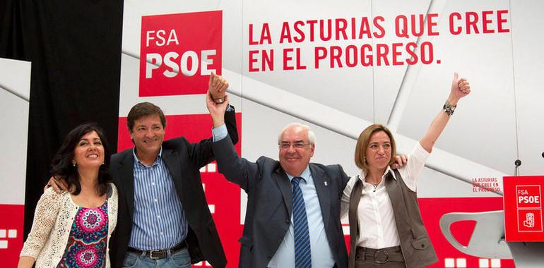 Fernández llama a la movilización para que "el corazón progresista de Asturias siga latiendo"