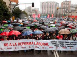 Manifestación en Gijón contra la reforma laboral