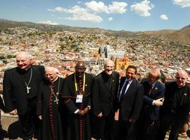 Recepción al séquito papal en Guanajuato