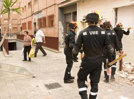 La UME continuará en Lorca (Murcia) a petición del Gobierno murciano