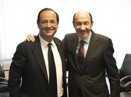 Rubalcaba desea a Hollande \"el mayor de los éxitos\" de cara a la votación de este domingo