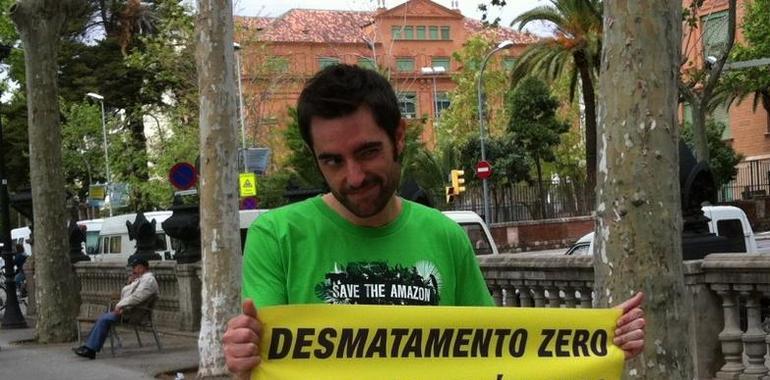 Multitudinario flashmob de Greenpeace para pedir la deforestación cero en la Amazonia