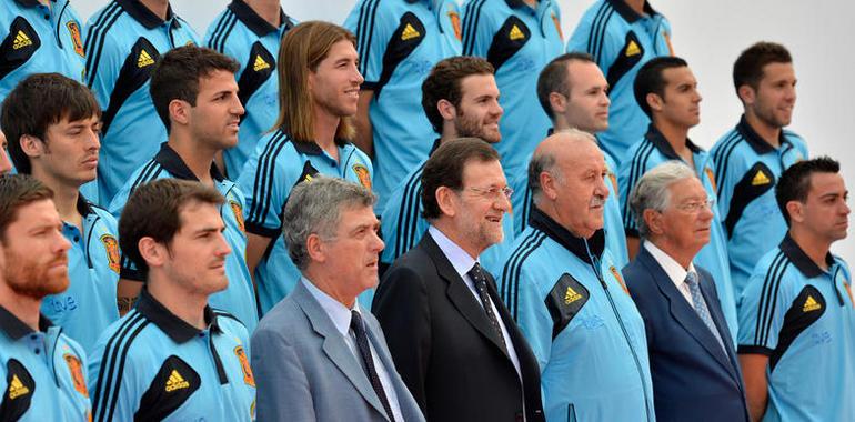 Rajoy despide a la Selección Española de Fútbol 
