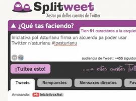 Iniciativa pol Asturianu firma un conveniu con Splitweet que permite usar Twitter n’asturianu 