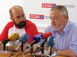 Los sindicatos se manifiestan en Oviedo contra la escalada de accidentes laborales mortales en Asturias