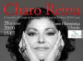 Charo Reina canta en Oviedo en beneficio del Grupo de Formación de mujeres de Kinshasa