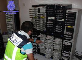 Desarticulada en Oviedo una red de producción y distribución de CD y DVD falsificados