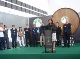 La consejera de Agroganadería destaca que la sidra con DOP se consolida como marca de calidad 