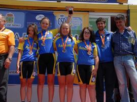Seis medallas para Asturias en los Nacionales escolares de ciclismo