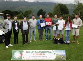 Ganadores del Trofeo Casa Tista en el Golf municipal de Llanes