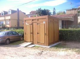 Ubicada en la Palombina una caseta de servicios higiénicos adaptada para minusválidos 