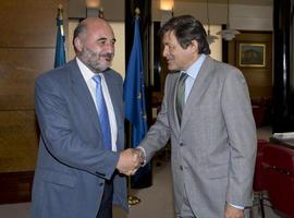 Reunión del presidente del Principado con el síndico mayor de Asturias