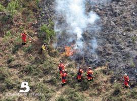 Controlados los dos incendios declarados en la comarca Oscos-Eo