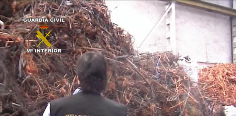 Desarticulado un grupo organizado e intervenidas 137 toneladas de cable de cobre