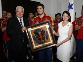 La Selección española de fútbol en el Palacio presidencial