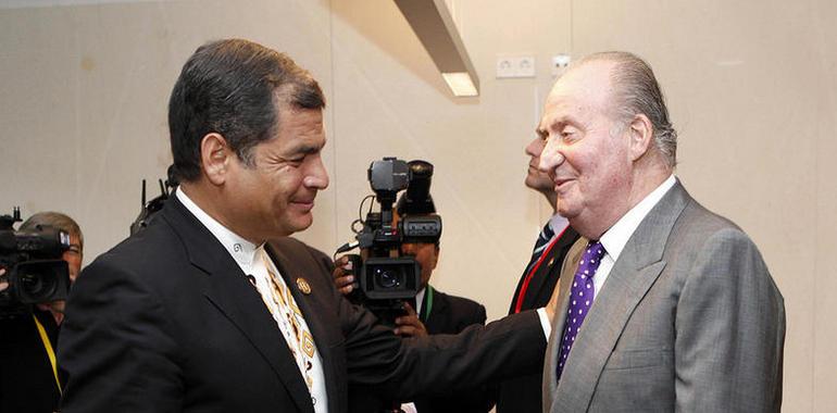 Cooperación bilateral se analizó entre el rey de España y Presidente Correa 