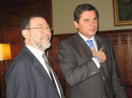 Pedro Sanjurjo, con la Asociación de Diabéticos de Asturias