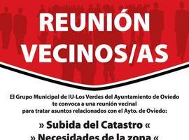 Los concejales de IU de Oviedo mantendrán el sábado un Conceyu Abierto en San Cipriano