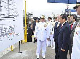 Humala coloca la quilla del buque a vela más grande de Latinoamérica