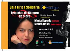 La Pola acoge una gala lírica solidaria de la soprano María Espada y el violinista Mauro Rossi