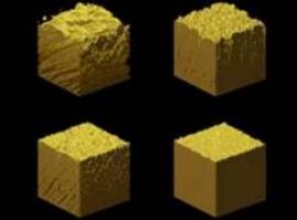 Un ‘queso emmental’ de oro y nanométrico