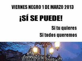 La Marea Negra de trabajadores públicos de Asturias discurrirá de nuevo el viernes por Oviedo