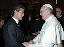 Encuentro \"cálido, amable y fructífero\" de Peña Nieto con el Papa Francisco