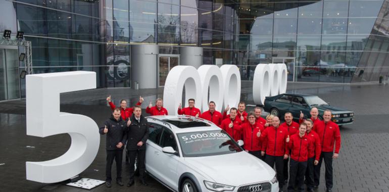 Audi celebra el número cinco millones de quattro