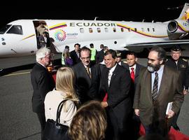 Correa inicia en Berlín su gira europea