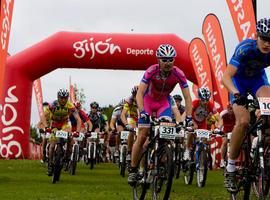 José Luis Blanco y Rocío Gamonal, Campeones de Asturias Btt  ciclismo mountain bike
