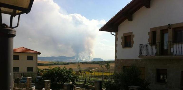 Controlado el incendio de vegetación declarado este martes en Arraiza (Zabalza)