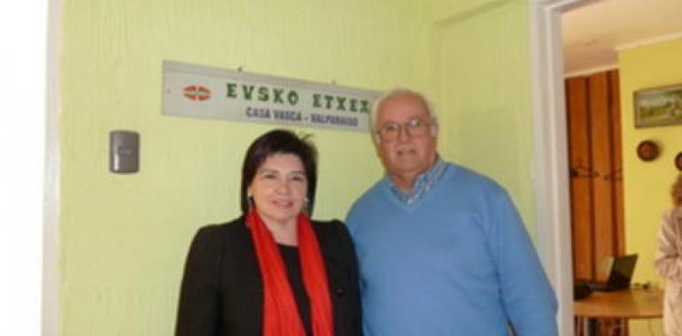 La Delegada del País Vasco en Chile visita las obras del Centro Vasco de Viña del Mar 
