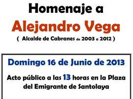 Homenaje en Cabranes a Alejandro Vega Riego