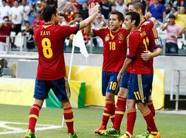 España supera la primera fase de la Confederaciones con pleno de victorias