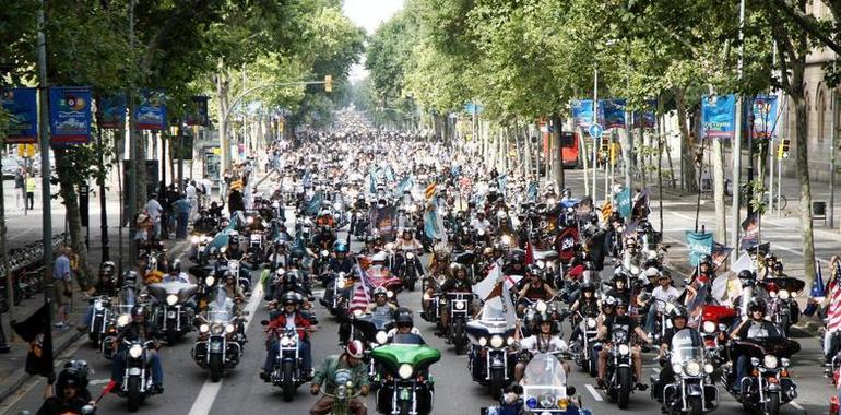 12.000 Harley-Davidson procedentes de todo el mundo en las calles de Barcelona
