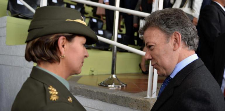 La general Luz Marina Bustos, primera mujer subdirectora de la Policía Nacional colombiana