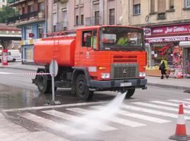 San Martín pone en marcha un plan especial de limpieza para la zona urbana del Concejo
