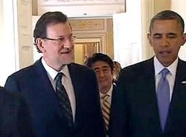 Rajoy y Obama conversan sobre la mejora de la economía española