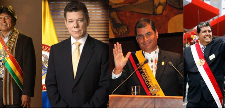 Jefes de Estado de los cuatro países de la CAN  participarán en la Cumbre Presidencial Andina