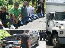 Siete robafurgones capturados, camión recuperado y liberan dos conductores en Guatemala