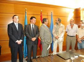 El Presidente del Principado se reúne con representantes de Naval Gijón, Alas Aluminium y Venturo XXI