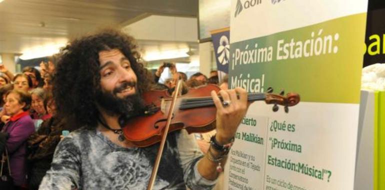 Ara Malikian y el Conservatorio Arturo Soria inician gira por las estaciones de España